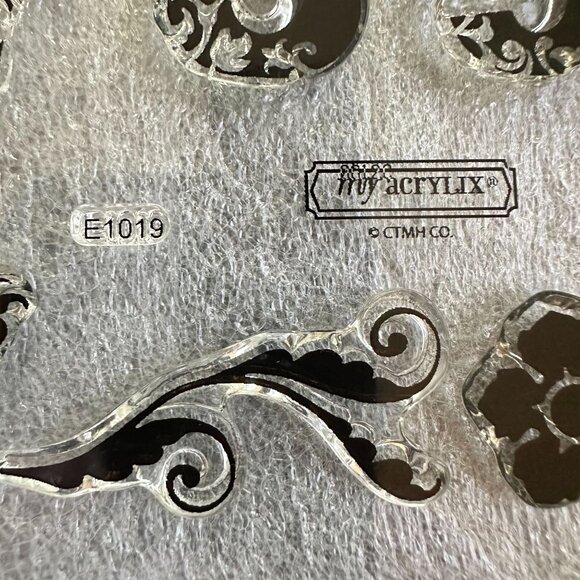 Acrylix Alphabet & Numbers Stamps Set With Flourishes e1019 - Picture 3 of 3